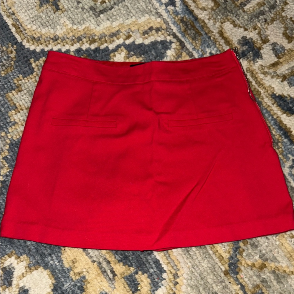 Red Women's Skort